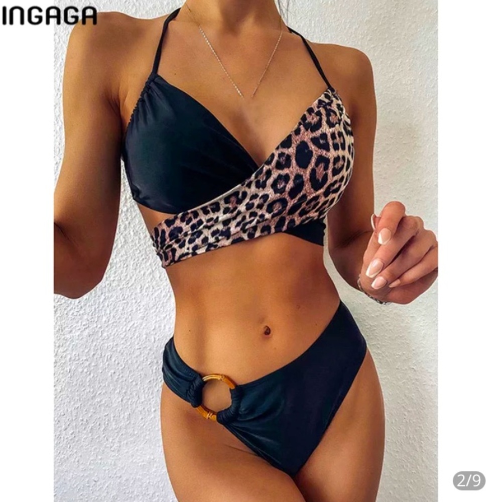 Beachbum Leopard Print Bikini Set